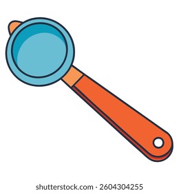 Measuring spoons flat illutration white background
