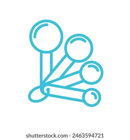 Measuring spoons icon. Isolated on white background