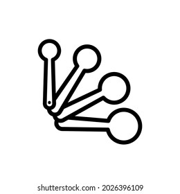 Measuring spoons icon,vector illustration. Flat design style. vector measuring spoons icon illustration isolated on White background, measuring spoons icon Eps10.