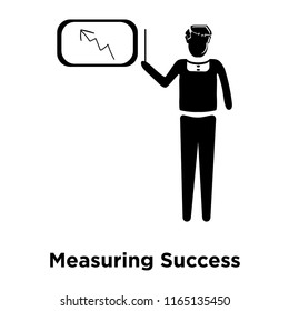 Measuring Success icon vector isolated on white background, Measuring Success transparent sign , business illustrations