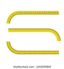 measuring tape centimeter vector illustration