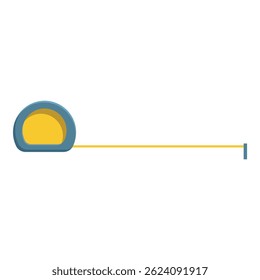 Measuring tape extending, highlighting the concept of length, measurement, and construction tools