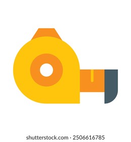 Measuring Tape Flat Icon Design For Personal nad Commercial Use