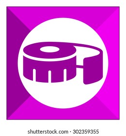 Measuring tape icon