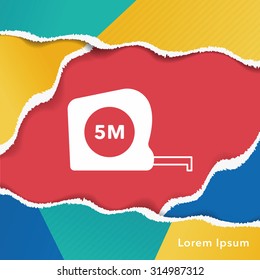 Measuring tape icon