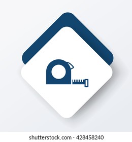 Measuring tape icon