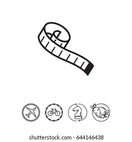 Measuring tape icon