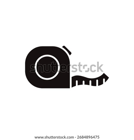 measuring tape icon collection .design style with background