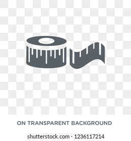 Measuring tape icon. Measuring tape design concept from  collection. Simple element vector illustration on transparent background.