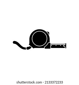 Medición de la plantilla de diseño de iconos de cinta vector ilustración aislada