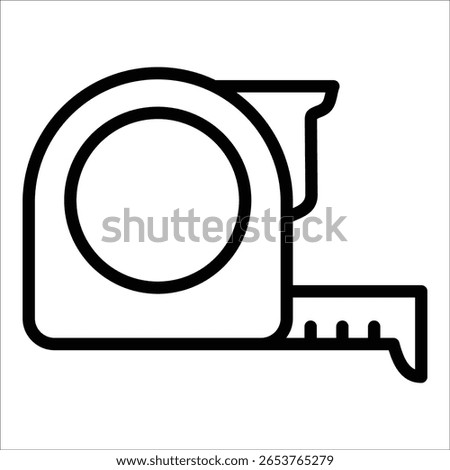 Measuring Tape Icon Element For Design