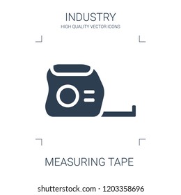 measuring tape icon. high quality filled measuring tape icon on white background. from industry collection flat trendy vector measuring tape symbol. use for web and mobile