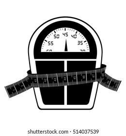 measuring tape and icon image 
