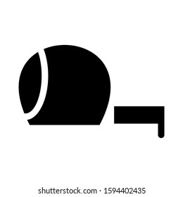 measuring tape icon isolated sign symbol vector illustration - high quality black style vector icons

