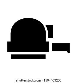 measuring tape icon isolated sign symbol vector illustration - high quality black style vector icons

