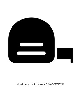 measuring tape icon isolated sign symbol vector illustration - high quality black style vector icons
