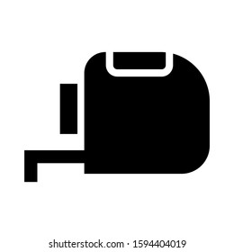 measuring tape icon isolated sign symbol vector illustration - high quality black style vector icons
