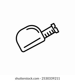 measuring tape icon sign vector