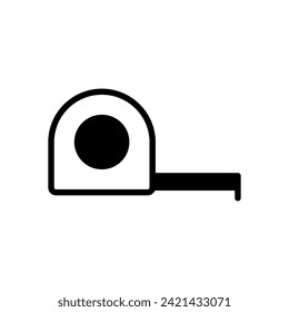 measuring tape icon symbol vector template