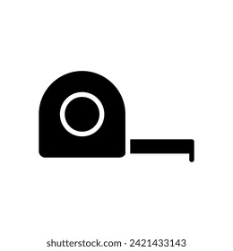 measuring tape icon symbol vector template