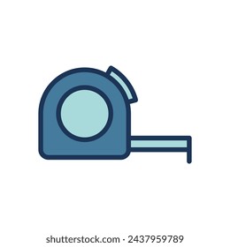measuring tape icon symbol vector template
