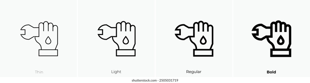 measuring tape icon icon. Thin, Light Regular And Bold style design isolated on white background