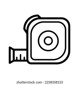 Measuring tape icon vector design illustration