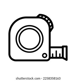 Measuring tape icon vector design illustration