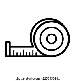 Measuring tape icon vector design illustration