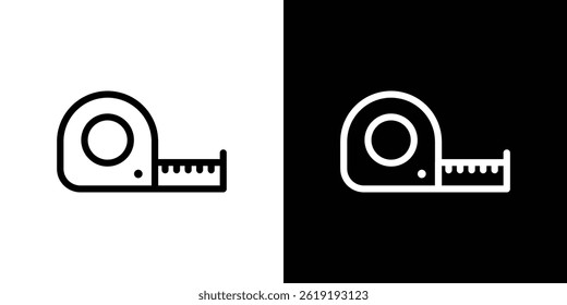 Maßband-Symbol. Vektorgrafik, Piktogramm einzeln. editierbar