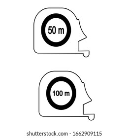measuring tape icon vector ilustration