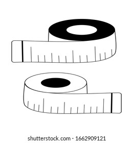 measuring tape icon vector ilustration