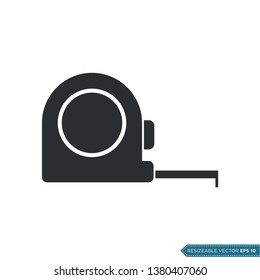 Measuring tape Icon Vector Template