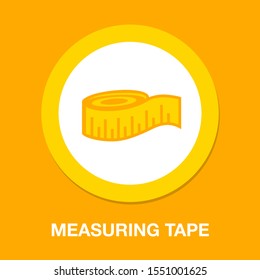 Measuring Tape Icon, Weight Measurement Illustration, Scale Symbol