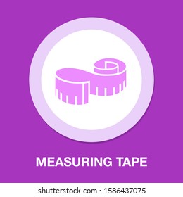Measuring Tape Icon, Weight Measurement Illustration, Scale Symbol