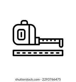 Mess-Bandsymbol für Ihre Website, Ihr Mobilgerät, Ihre Präsentation und Ihr Logo-Design.