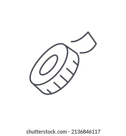 Measuring tape icons  symbol vector elements for infographic web