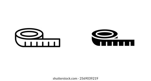 Measuring tape icons vector graphic pack