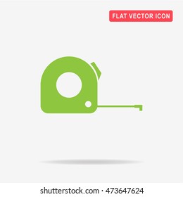 Measuring tape line icon. Vector concept illustration for design.