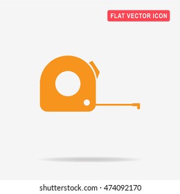 Measuring tape line icon. Vector concept illustration for design.