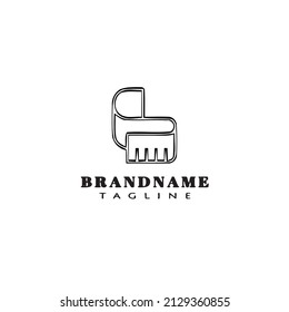 measuring tape logo icon design template modern vector illustration