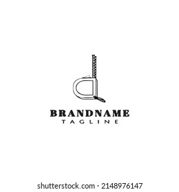 measuring tape logo icon design template modern vector illustration