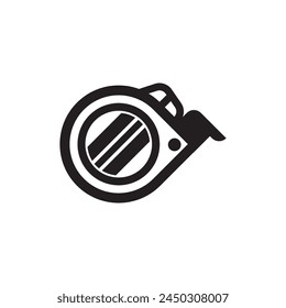 Measuring tape logo icon design vector illustration design template