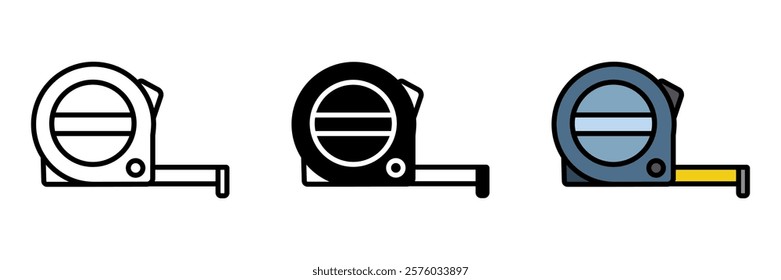 Measuring tape is a retractable tool for measuring lengths, widths, and heights accurately in various tasks.