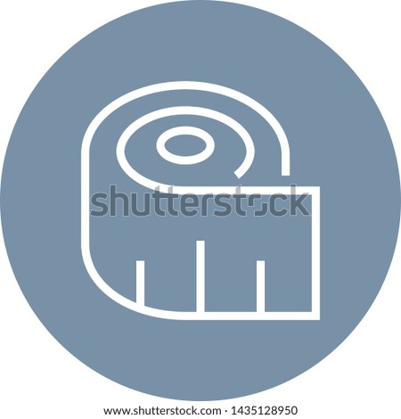 Measuring Tape Ruler Outline Icon