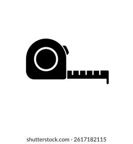 Measuring Tape Silhouette Vector meter tool