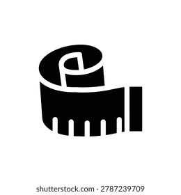 measuring tape solid icon vector design good for web or mobile app