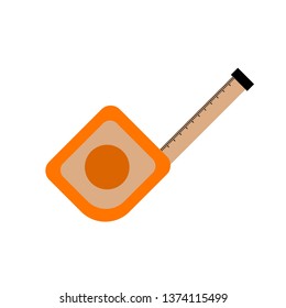 measuring tape tool icon image on white background