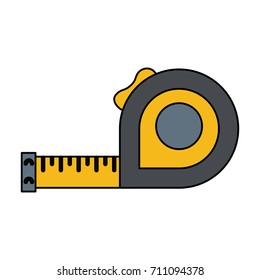 measuring tape tool icon image 