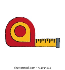 measuring tape tool icon image